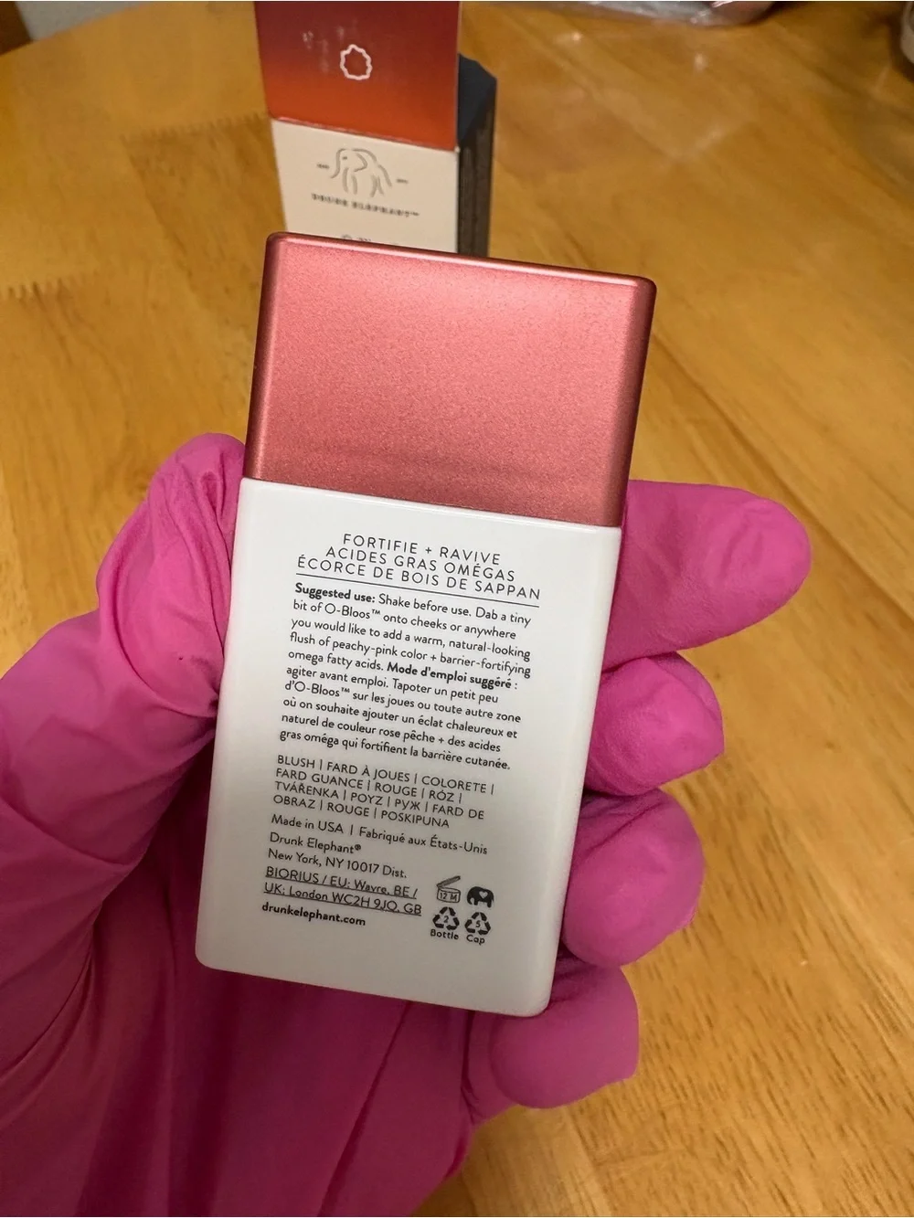 Drunk Elephant~O-Bloos Rosi Drops Fortify + Blush Full Sz 1oz, +sample, BNI, New